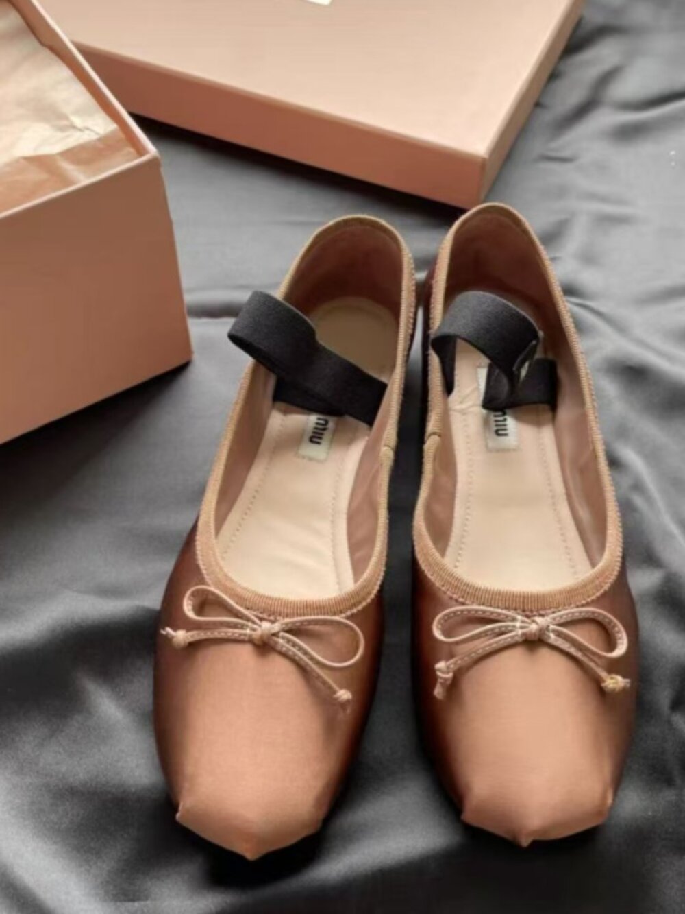 Miu Miu Satin Ballet Flats
